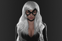 Косплей в образе Черной кошки (Black Cat) по версии Marvel Comics Косплей в образе Черной кошки (Black Cat) по версии Marvel Comics